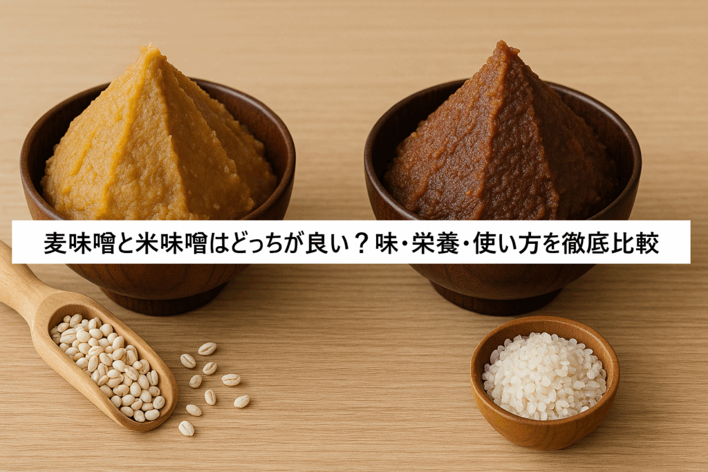 麦味噌と米味噌はどっちが良い?味・栄養・使い方を徹底比較