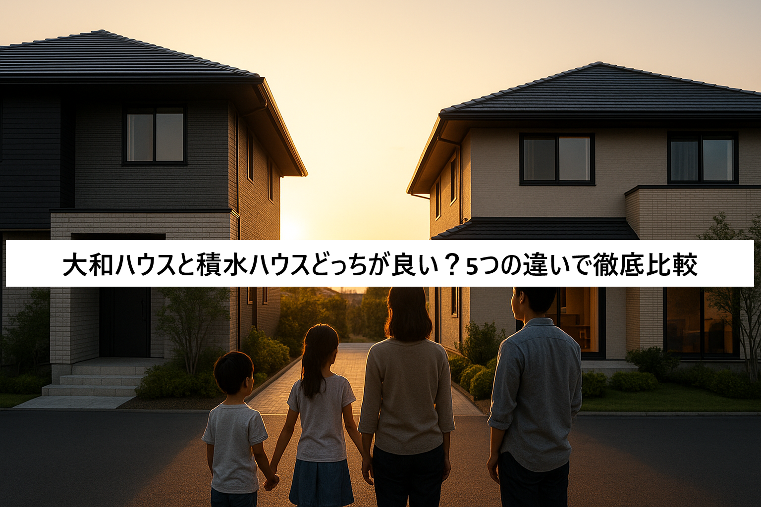 大和ハウスと積水ハウスどっちが良い？5つの違いで徹底比較