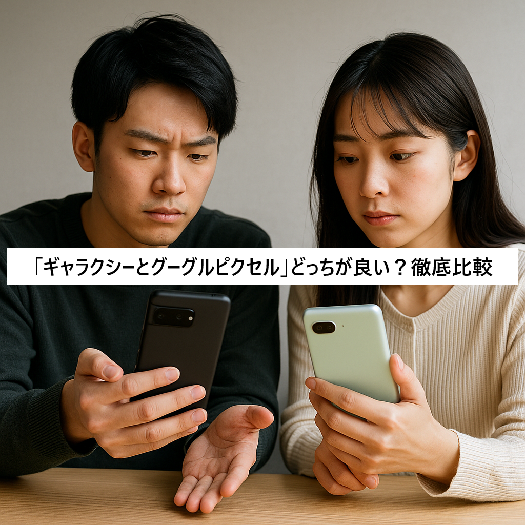 ギャラクシーとグーグルピクセル どっちが良いか比較