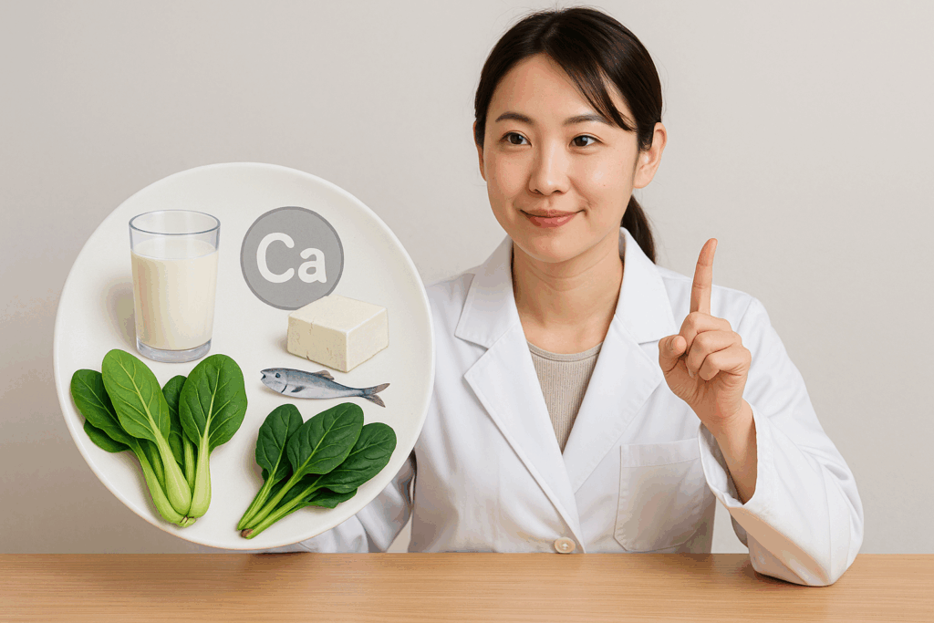 カルシウムが多いのはどっち？