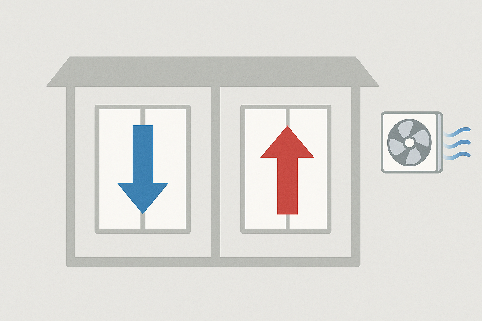 換気と室内の気圧（正圧・負圧）