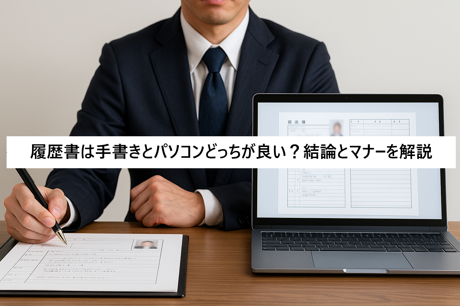 履歴書は手書きとパソコンどっちが良い？結論とマナーを解説