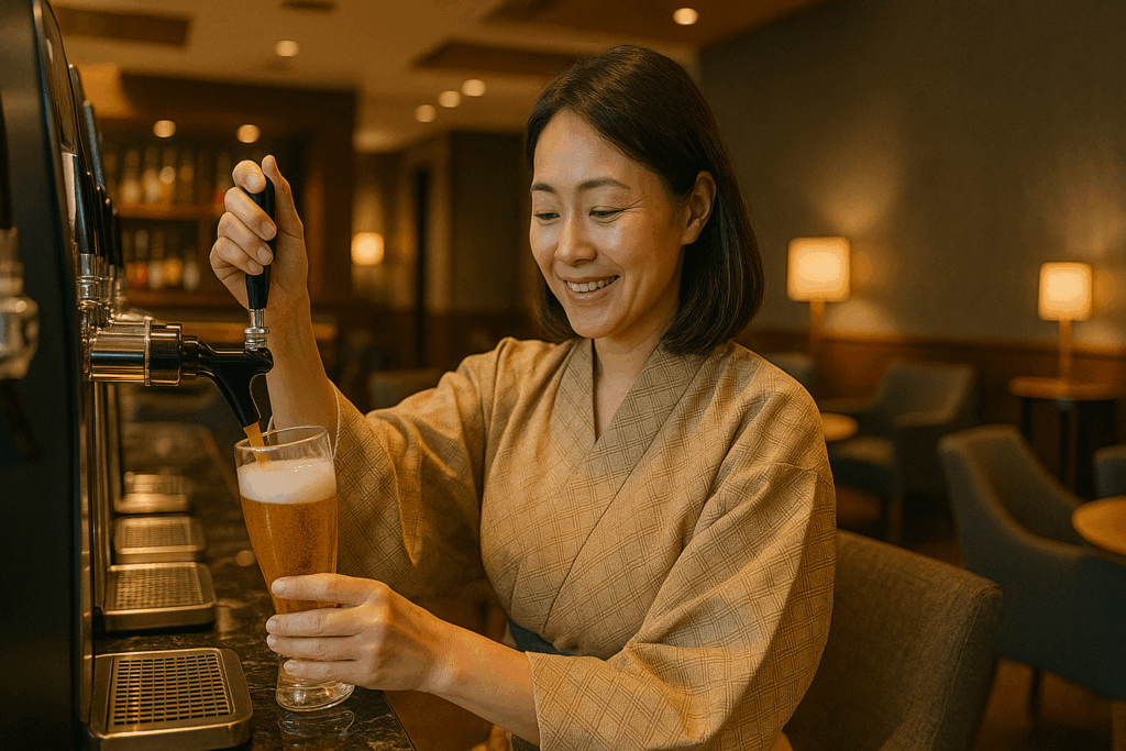 アルコール飲み放題ラウンジ