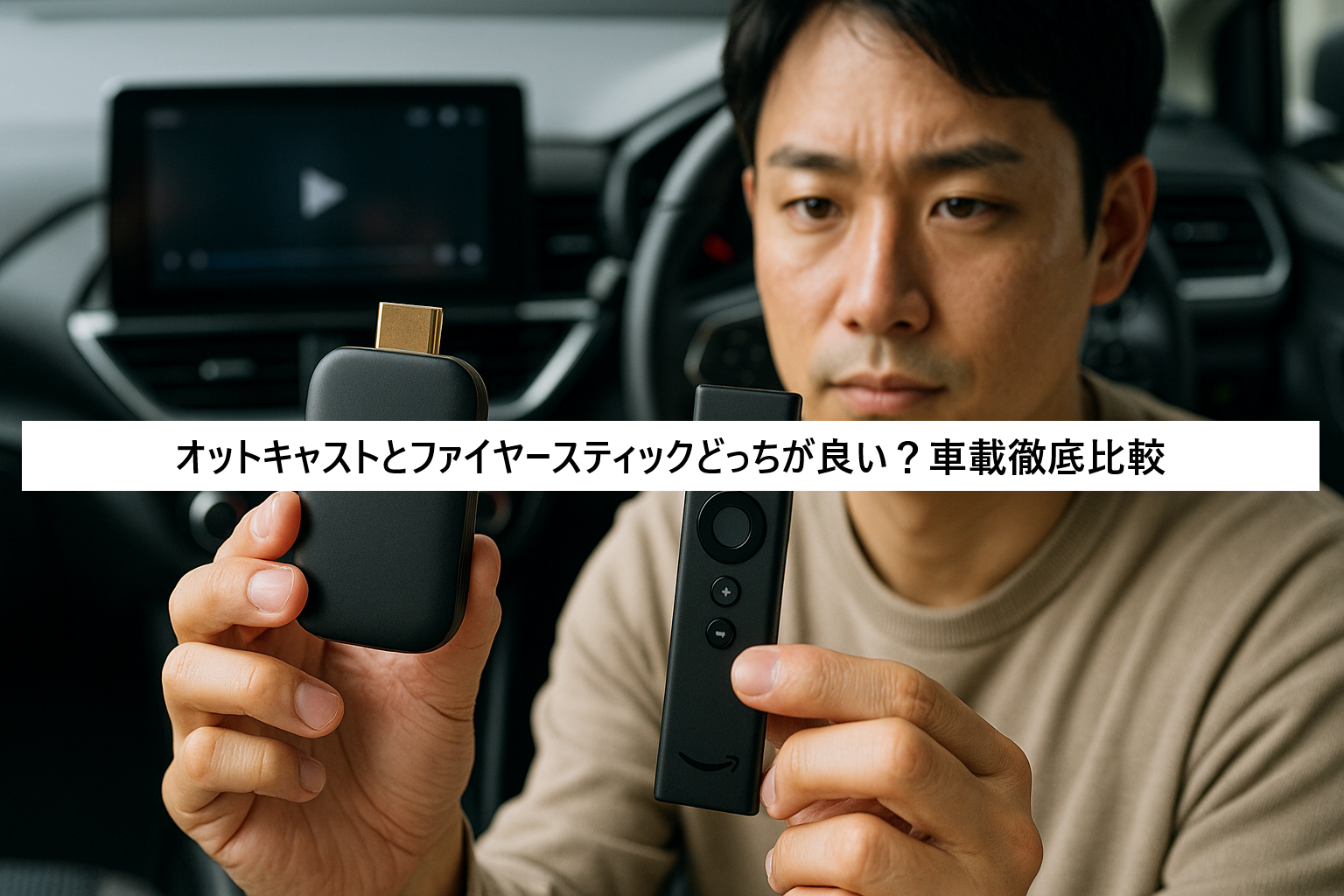 オットキャストとファイヤースティックどっちが良い?車載徹底比較