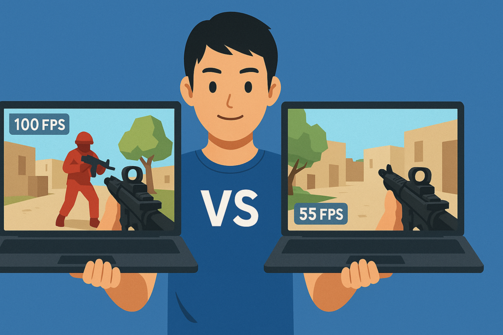 ゲームFPSと動作の軽さを比較