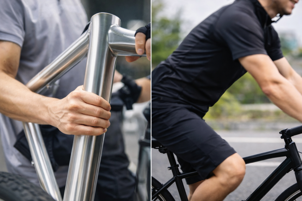 フレーム素材の違いと乗り心地への影響