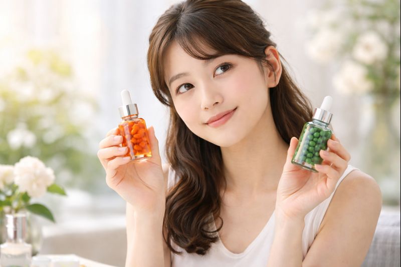 カプセルセラムどっちが良い？成分の違いや選び方を徹底比較