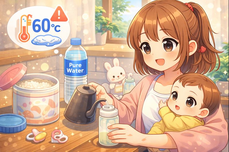 赤ちゃんのミルク作りの注意点