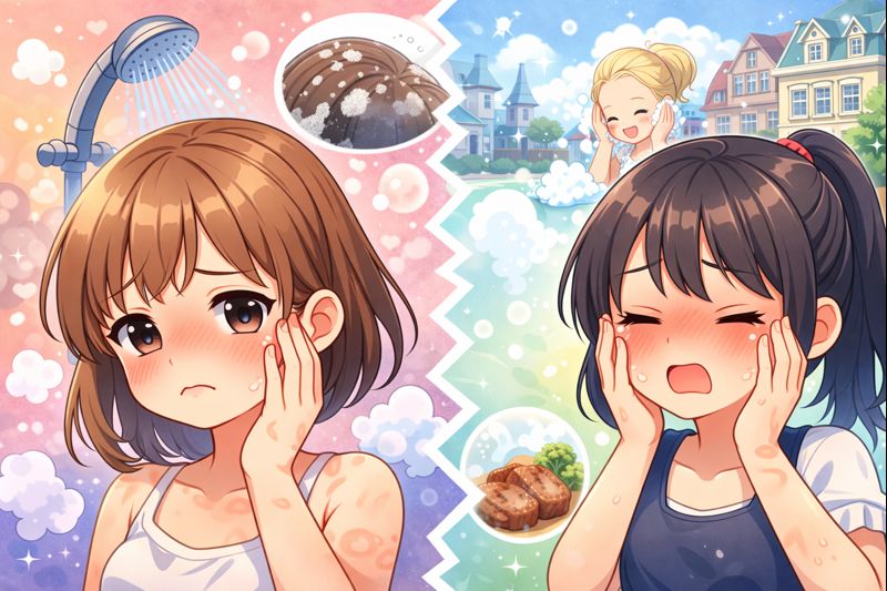 肌荒れや洗顔時のトラブル