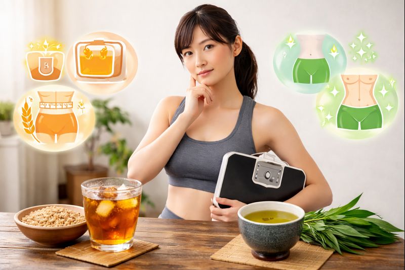 ダイエットや健康で麦茶と緑茶のどっちが良い