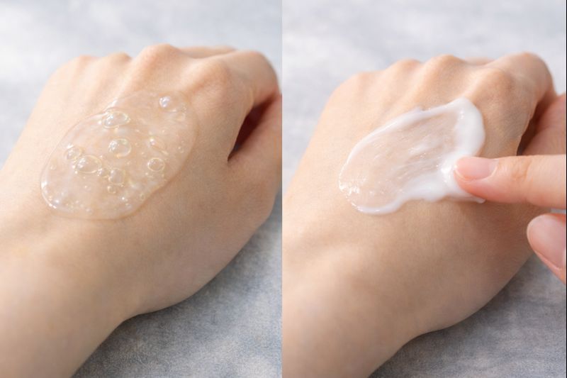 軽い使用感やしっとり等のテクスチャー