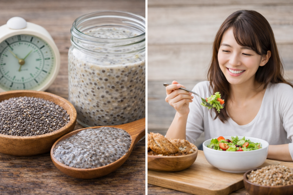 ダイエット向きの食物繊維量と腹持ちの良さを検証