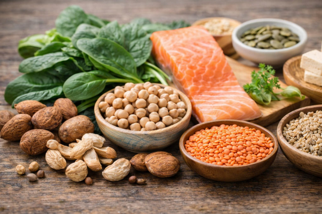 鉄分やマグネシウムなどミネラル補給に役立つ食品