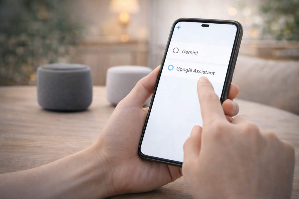 デジタルアシスタントの設定を元に戻す方法