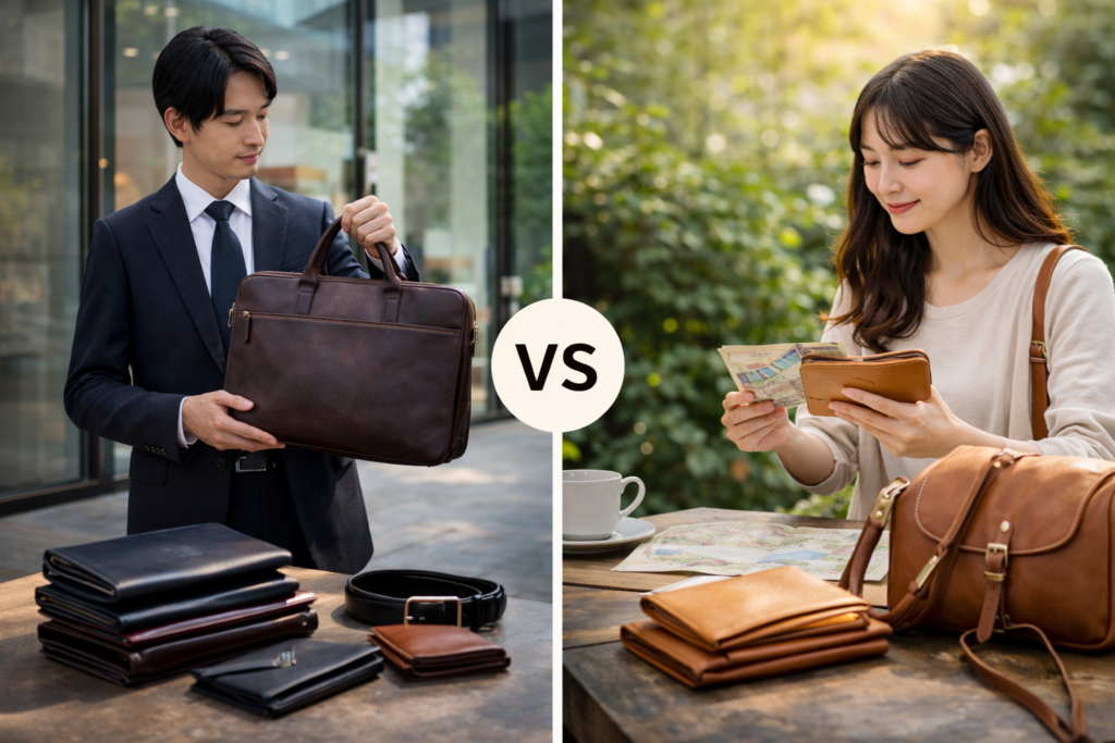 ヌメ革と本革どっちが良いか用途別の選び方ガイド